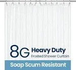 Liba Bathroom Shower Curtain-Liner White 8g Heavy Duty