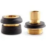 Gilmour Brass Male/Female Quick Connector Faucet Set