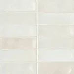 Bedrosians Celine 2" x 6" Glossy Porcelain Floor & Wall Tile, White (66-Pack, 5.33 SF)