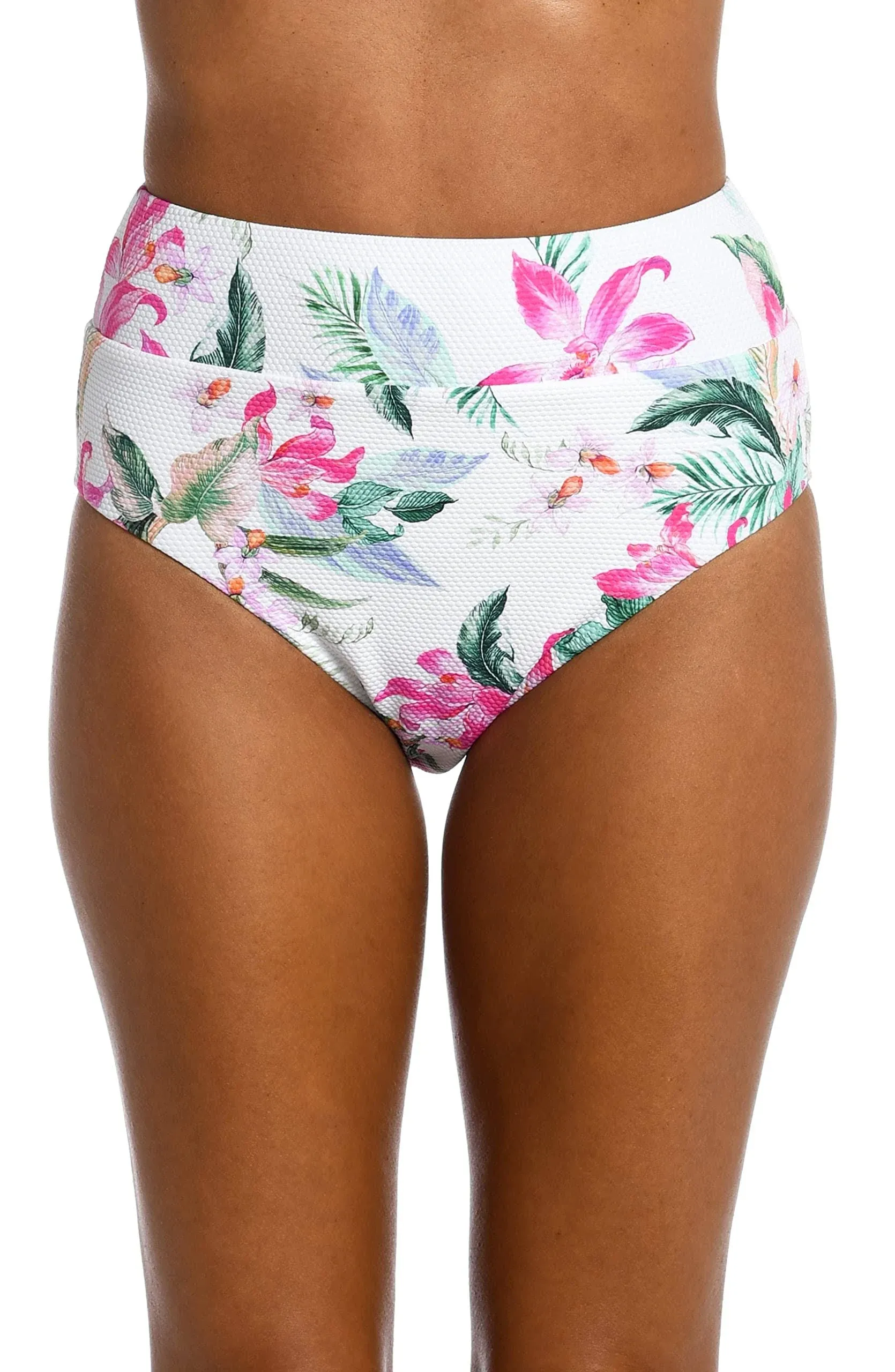 La Blanca Mystic Palms High-Waist Bottoms Women's Swimwear Multi : 6