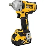 DeWalt 20V Max 1/2 in. Mid-Range Impact Wrench Kit with Hog Ring Anvil