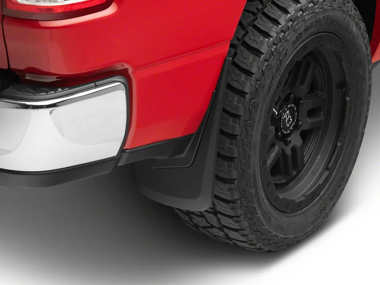 Mud Flap - Mud Guards - Front / Rear - Plastic - Black / Textured - OEM Fender Flares - Ram Fullsize Truck 2019-20 - Kit