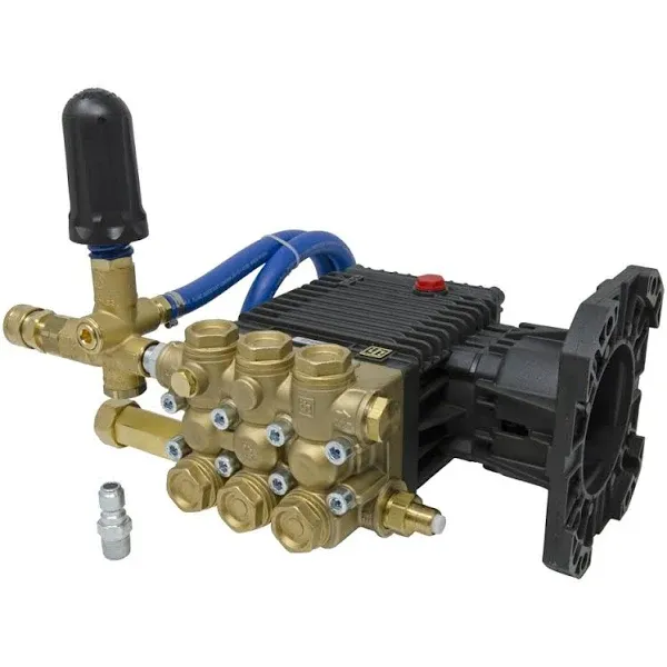 General Pump Fully Plumbed EZ4040G 4000 PSI 4.0 GPM (1" Shaft) Triplex  Pressure Washer Pump (Left Hand)