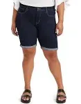 Levi's Classic Bermuda Women's Shorts (Plus Size) - Royal Rinse 20