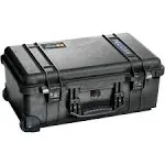 PELICAN Protective Case: 11 in x 19 3/4 in x 7 5/8 in Inside, Flat/Pick and Pack, Black, Mobile