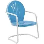 Crosley Griffith Metal Chair Blue