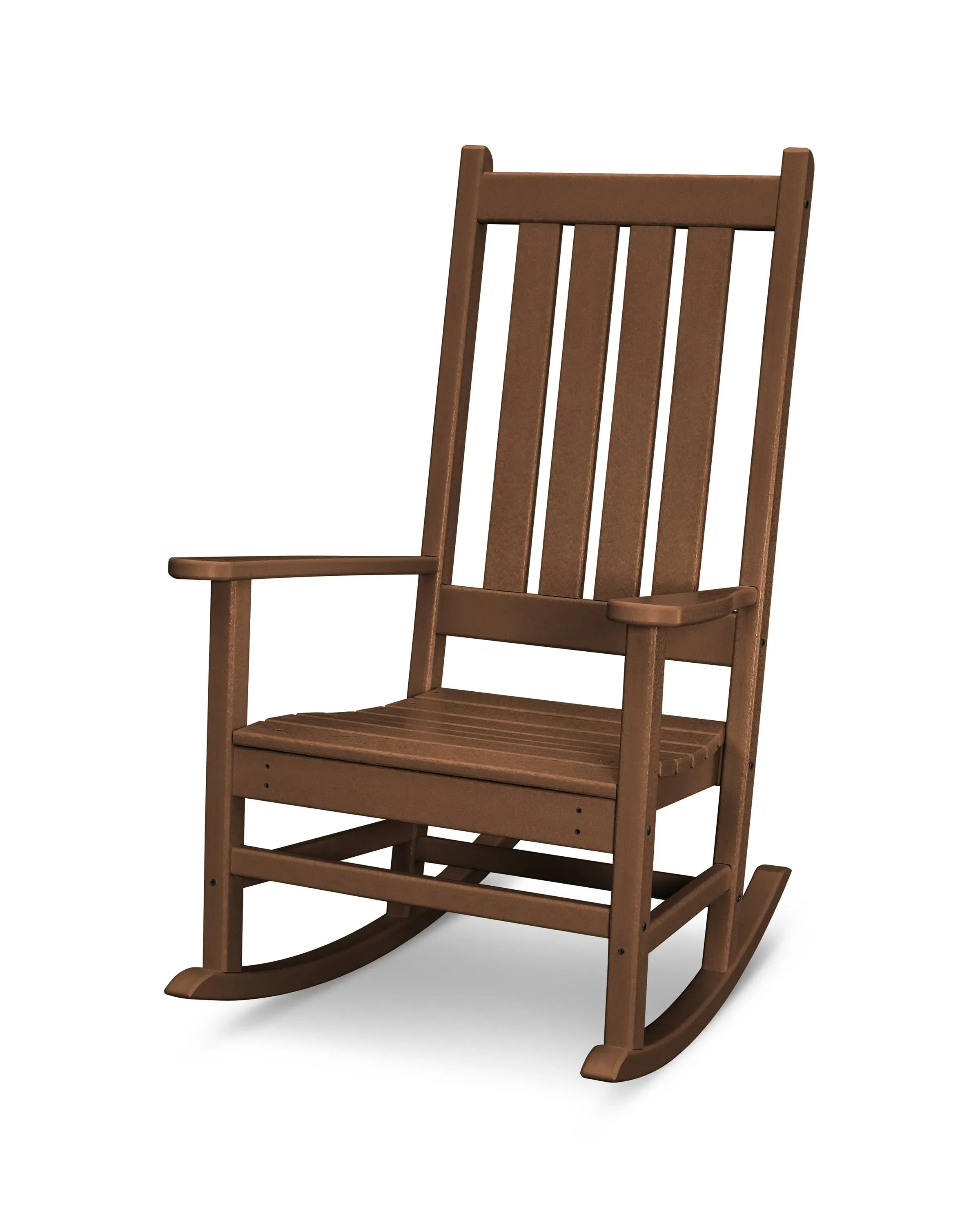 Polywood Teak Vineyard Porch Rocking Chair