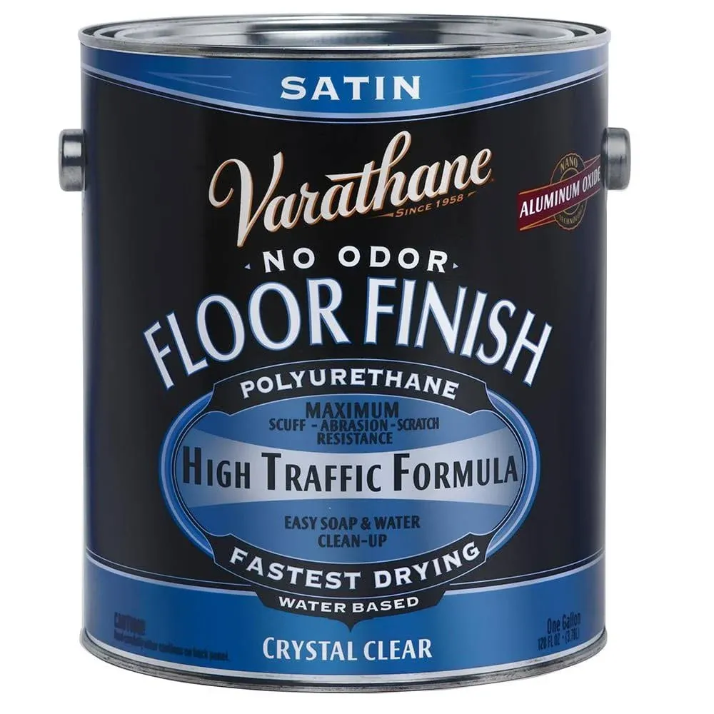 Varathane 230231 Crystal Clear Floor Finish 1 Gallon Satin