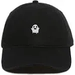 DSGN By DNA Ghost Baseball Cap Embroidered Cotton Adjustable Dad Hat Black