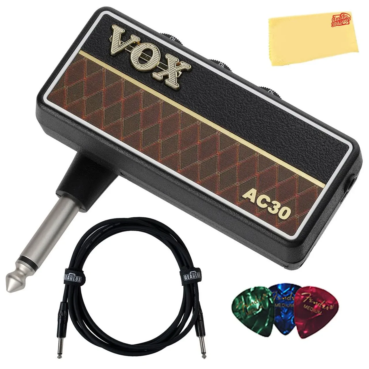 Vox AP2AC amPlug 2 AC30 Headphone Amplifier w/ Instrument Cable