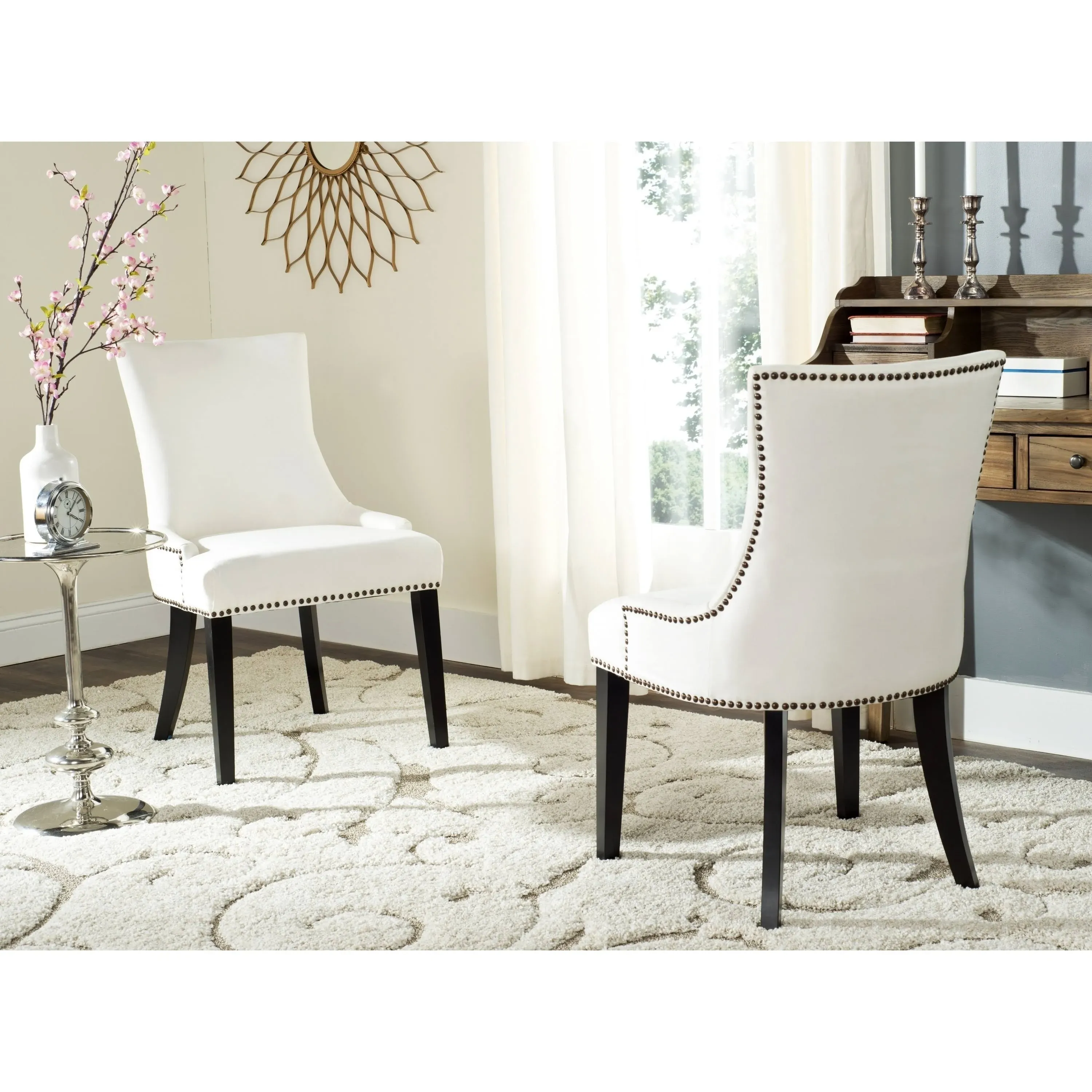 Safavieh Lester Dining Chair, Set of 2, White