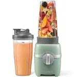 Starfrit Personal Blender - Two 828ml Cups - Two Blades - High, Low & Pulse Modes - 300W - Sage