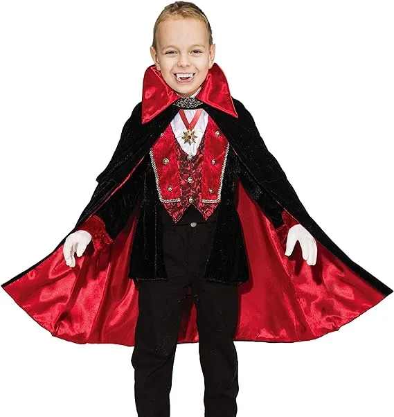 Funnlot Vampire Costume for Boys Deluxe Vampire Toddler Kids Cosplay Dress