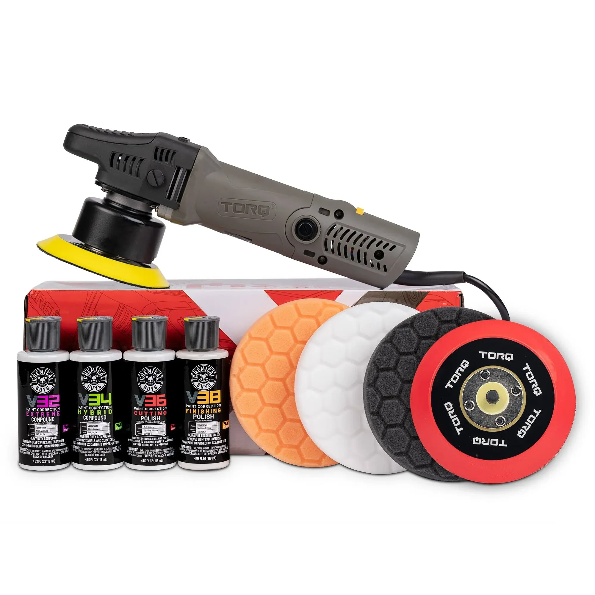 Torq TORQX Random Orbital Polisher Kit (9 Items)