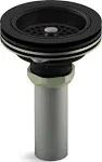 Kohler K-8801 Duostrainer Sink Drain and Strainer with Tailpiece - Matte Black