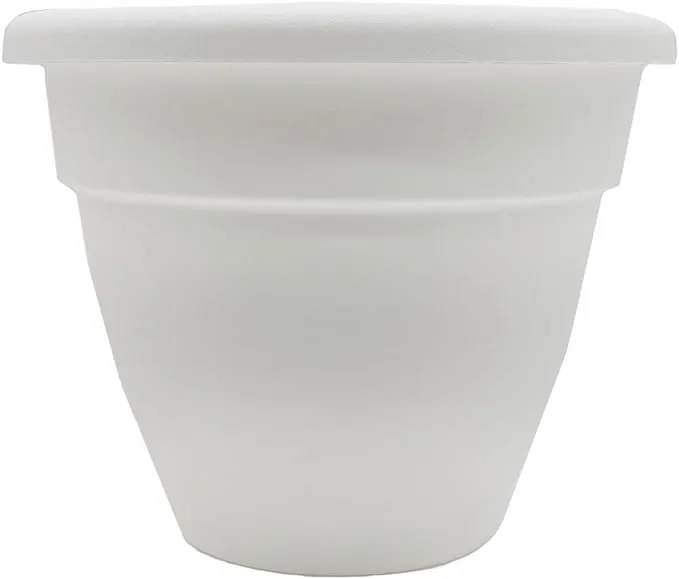 HC Companies 12-Inch Dusty Teal Caribbean Planter