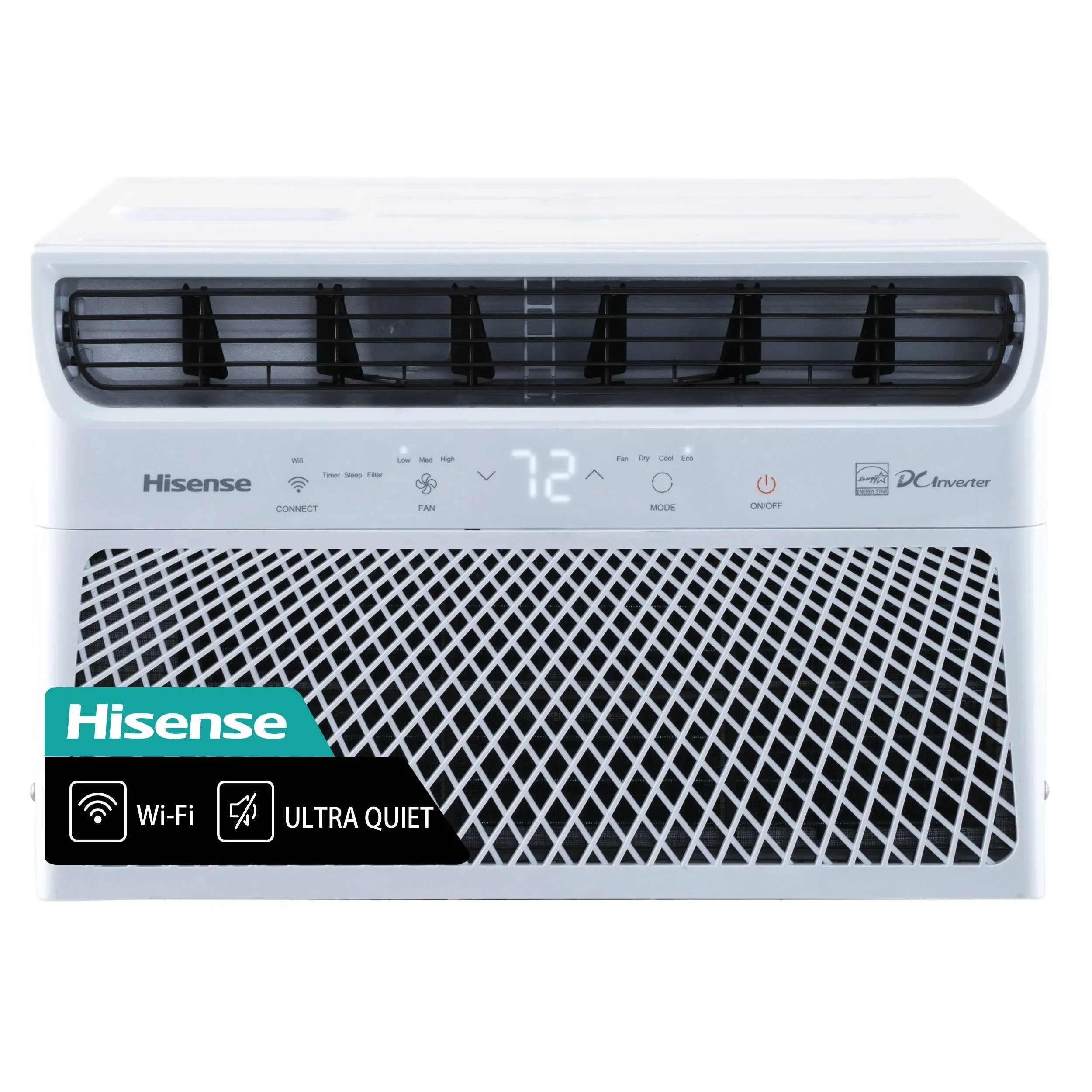 Hisense 450-sq ft Window Air Conditioner with Remote (115-Volt; 10000-BTU) Energy Star Wi-Fi Enabled in White | AW1023TW1W