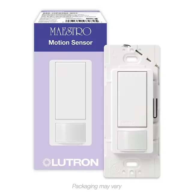 Maestro 120V Occupancy/Vacancy Motion Sensor Switch PIR, 3-Way/Multi-Location, White