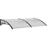 VEVOR Window Door Awning Canopy 40&#034; x 80&#034;, UPF 50+ Polycarbonate Entry Door Outd