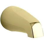 KOHLER Coralais Non-Diverter Bath Spout with Slip-Fit Connection in Vibrant Polished Brass K-15135-S-PB