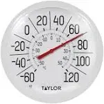 Taylor Dial Thermometer Plastic White