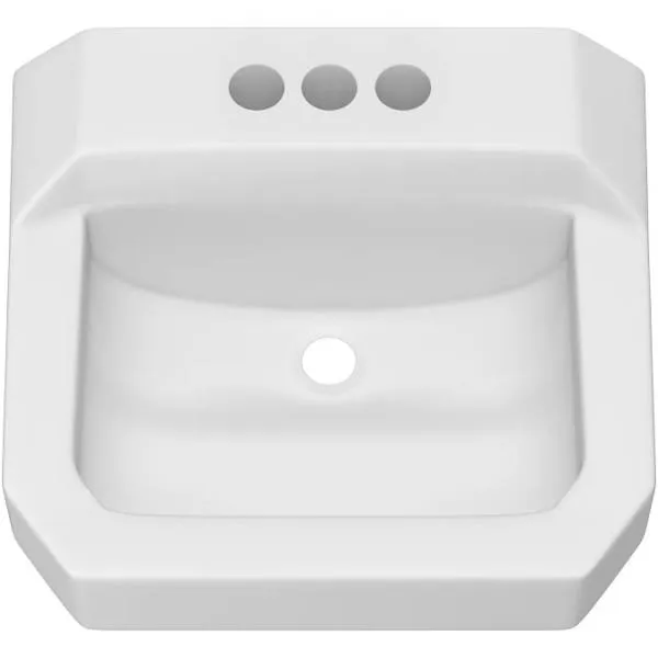 PROFLO PF5414 19-5/8&#034; Rectangular Vitreous China Wall Mounted - White