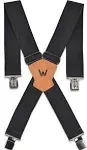 Men's Heavy Duty Suspenders with Hooks