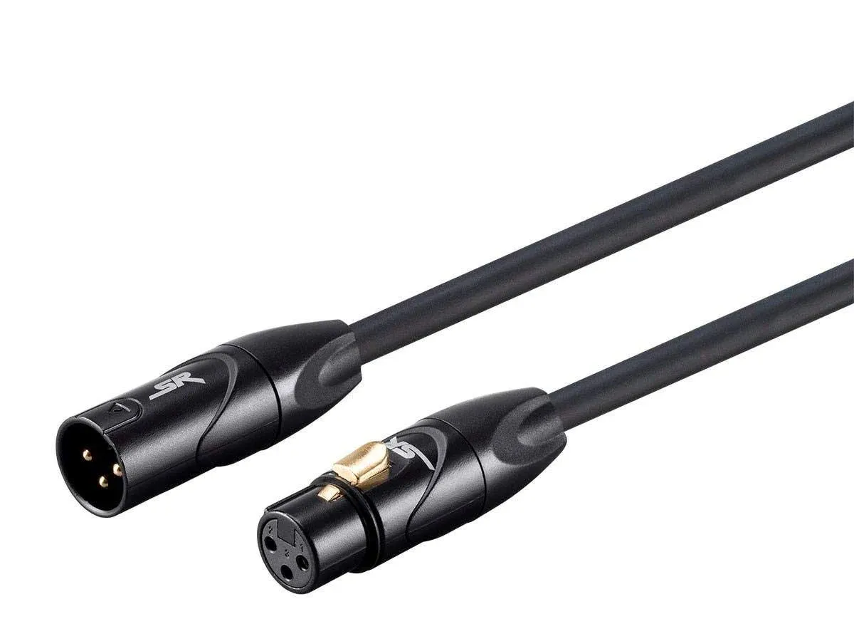 Monoprice XLR male to XLR Female Cable [Microphone & Interconnect] - 35 Feet | Gold Plated, 16AWG - Stage Right Series