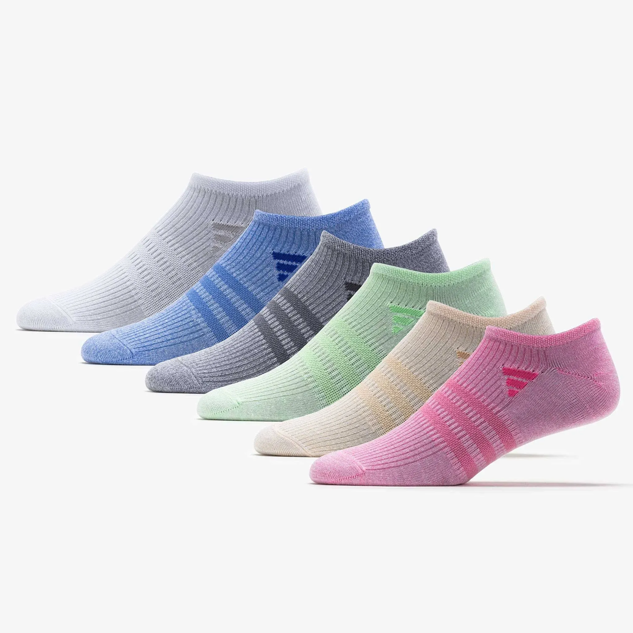 Women's Adidas Superlite 3.0 6-Pack No Show Socks, Size: 5-10, Pink