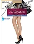 Hanes Silk Reflections Control Top Reinforced Toe Pantyhose Natural EF