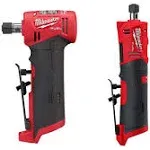 Milwaukee M12 Fuel 12V Lithium-Ion Brushless Cordless 1/4 in. Right Angle and Straight Die Grinder Kit (Tool-Only Kit)