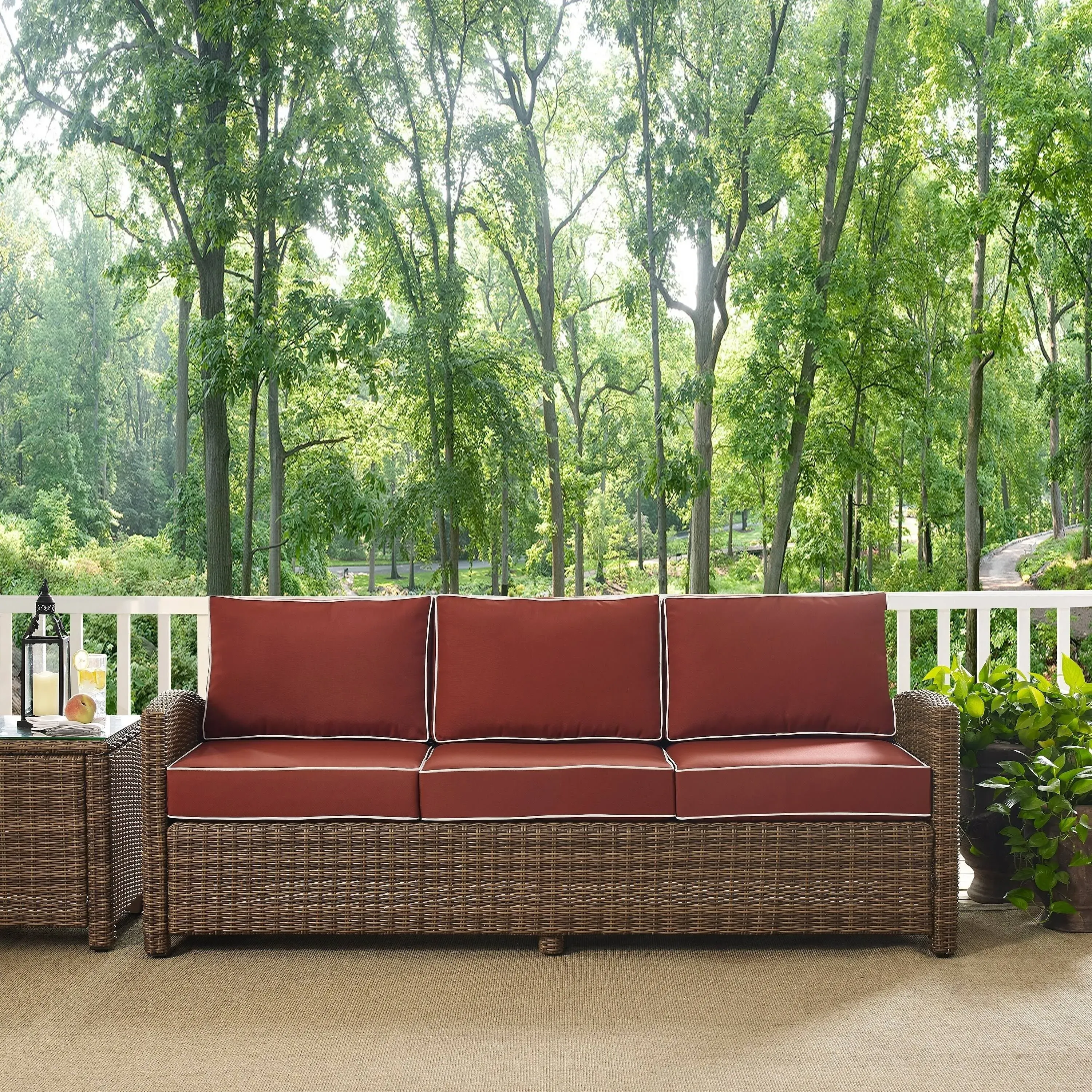 Crosley Bradenton Outdoor Wicker Sofa