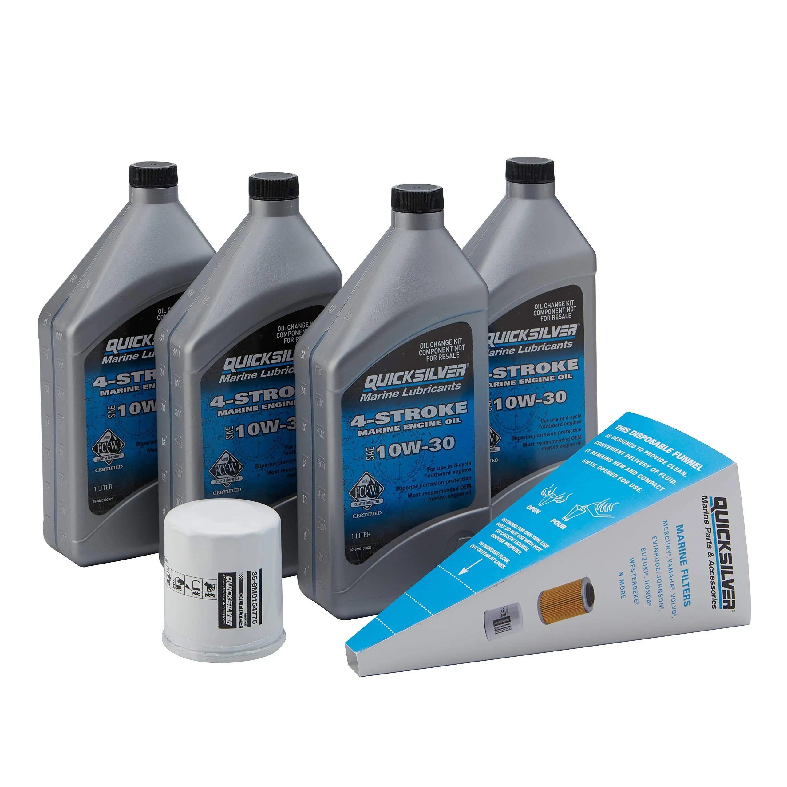 Quicksilver Yamaha Outboard Oil Change Kit F75 F90 F115 8M0162422 Replaces LUB-MRNMD-KT-11