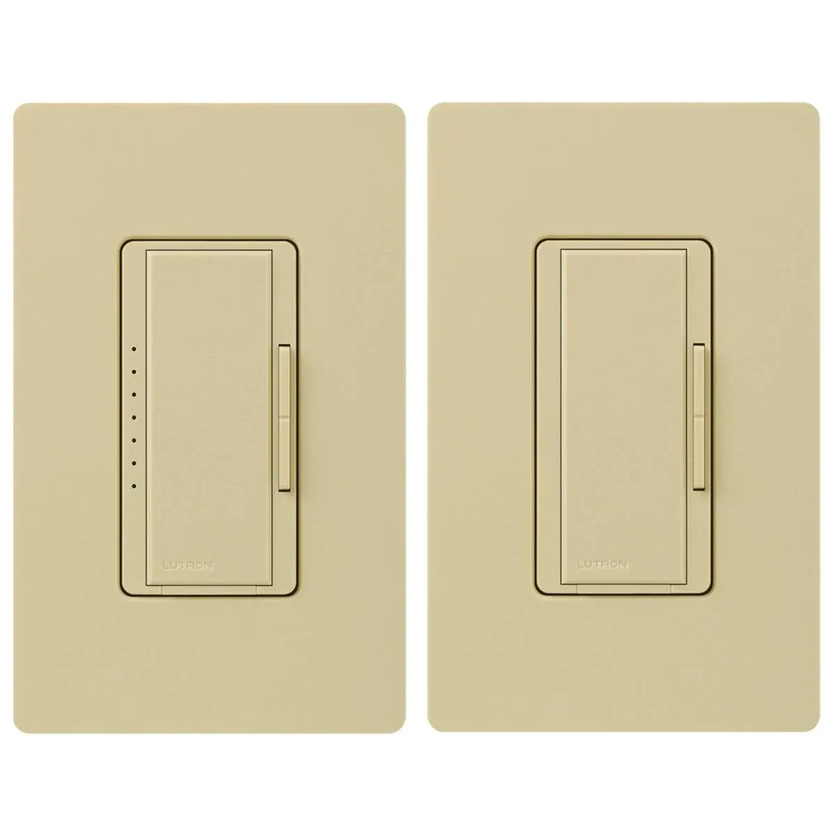 Lutron MACL-153M-RHW-IV Maestro Led+ Remote Kit, With Ivory Wallplate