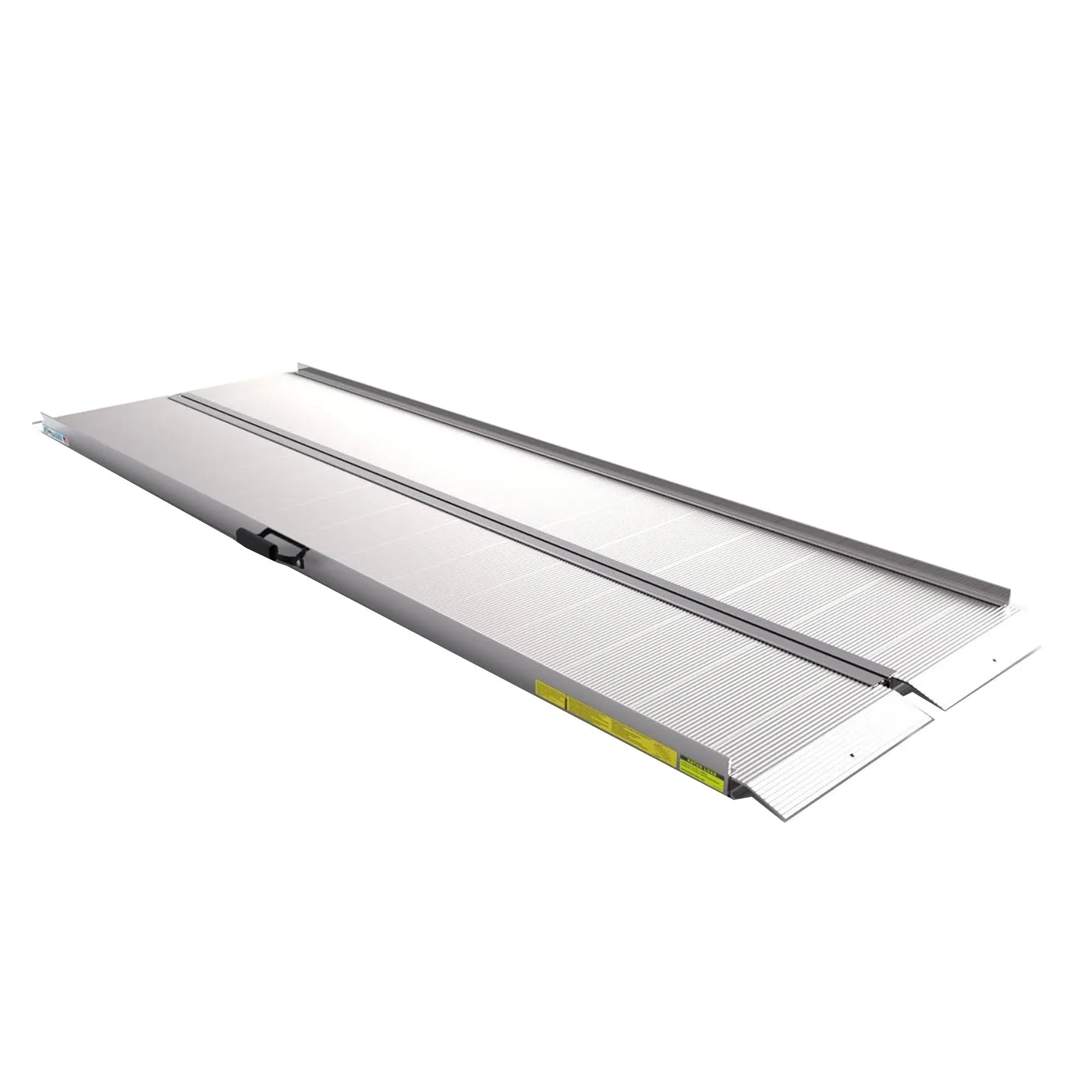 EZ-ACCESS Traverse 8 Foot Aluminum Singlefold Portable Loading Ramp, Silver