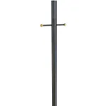 Design House 501817-BRZ Traditional Outdoor Lamp Post with Plastic Cross Arm, for Driveways and Porches, 80-Inch by 3-Inch, Bronze