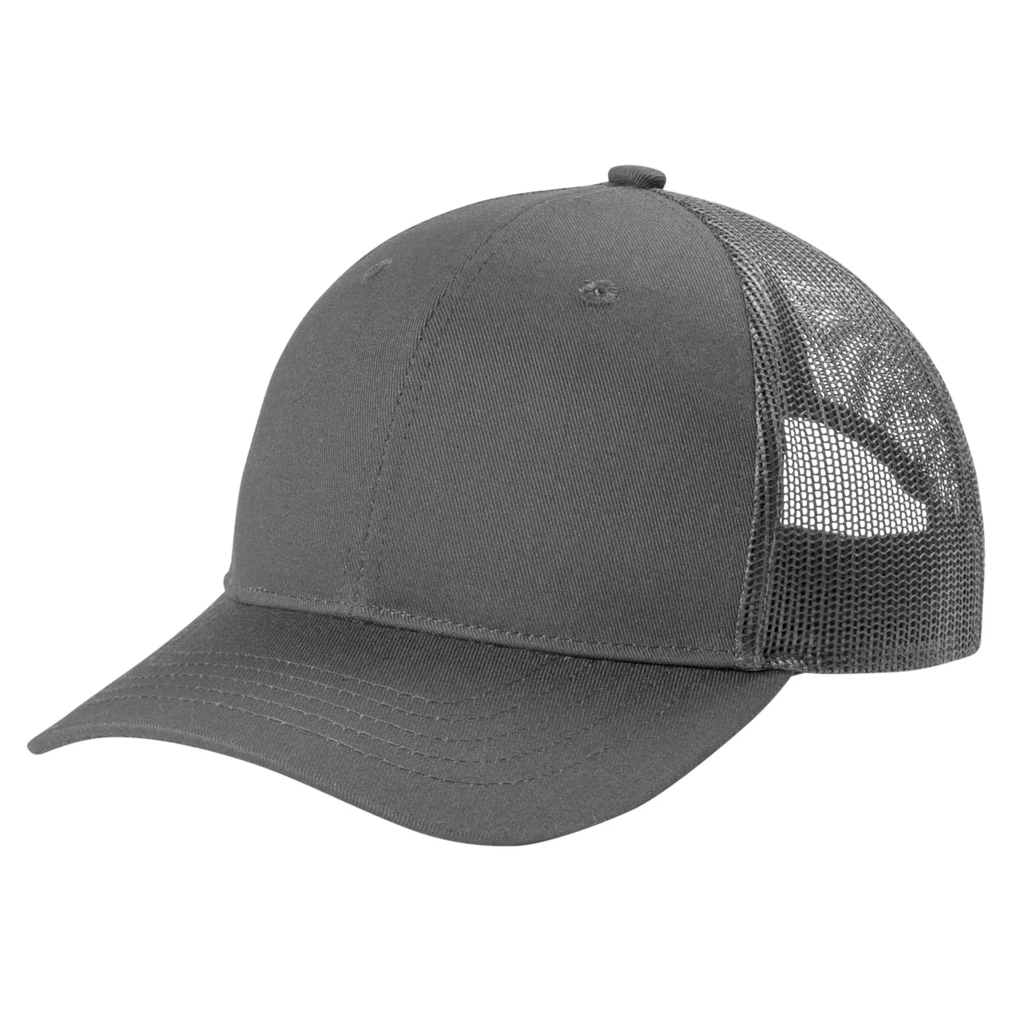 Port Authority YC112 Youth Snapback Trucker Cap - Grey Steel