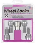 McGard Wheel Lock Bolt Set - 4pk. (Cone Seat) M14X1.25 / 17mm Hex / 27.3mm Shank Length - Chrome