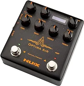 NUX Optima Air Dual-Switch Acoustic Guitar Simulator with a Preamp,IR Loader, Capturing Mode