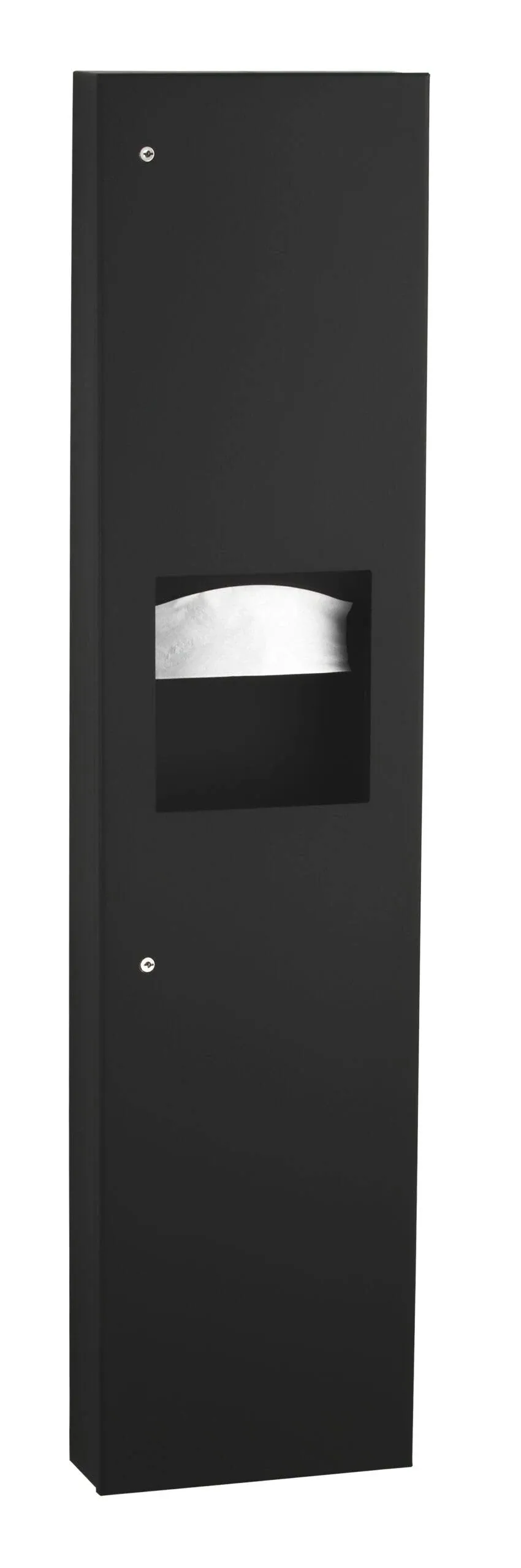 Bobrick 380349.MBLK Matte Black Towel And Waste-Surface Mounted