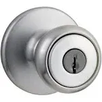 Kwikset 94002-829 Tylo Entry Knob, Satin Chrome