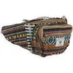 Hemp Fanny Pack,Adjustable Waist and Multiple Pockets,Waist Bag & for all purpose (Multi- Black)