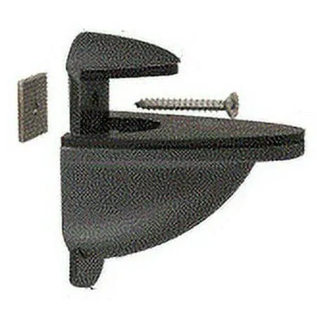 CRL DL661BL Black Heavy-Duty Adjustable Shelf Bracket