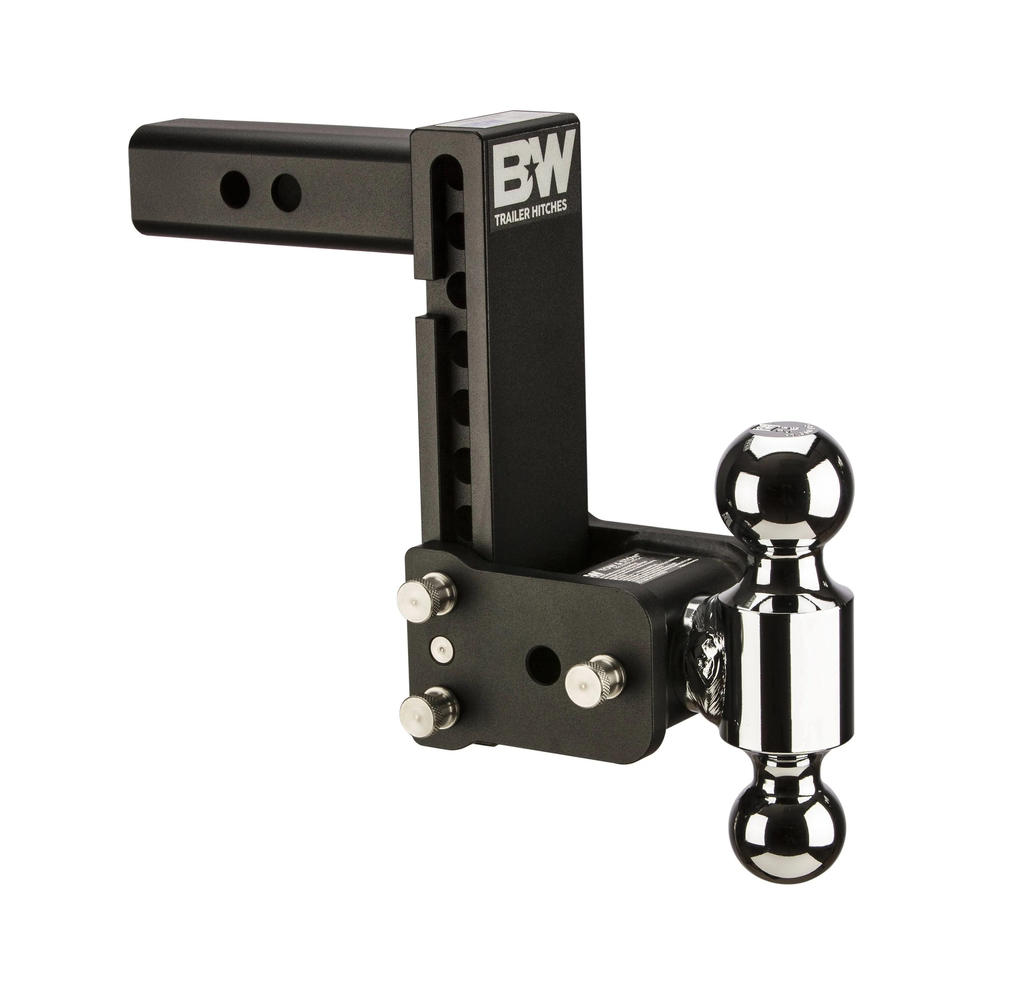 TS10040B B&W Tow and Stow Adjustable Ball Mount 2 Receiver Hitch, 7 Drop, 7.5 Rise, 2 and 2-5/16