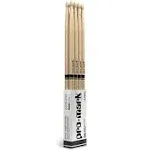 Promark Classic Attack 5B Shira Kashi Oak Drumstick Oval Tip, 4-Pack | Gear4music