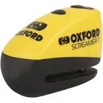 Oxford Screamer 7 Alarm Disc Lock (Yellow/Black)