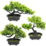 Artificial Bonsai Tree Juniper Artificial Plant Indoor Small Fake Plant Decor...