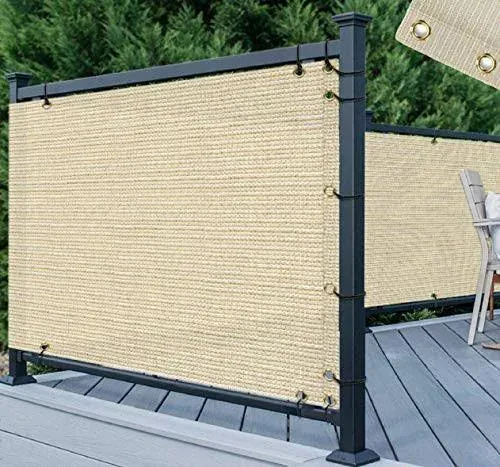 Tang 3' x 50' Beige Residential Commercial Privacy Deck Fence Privacy Screen 200 ...