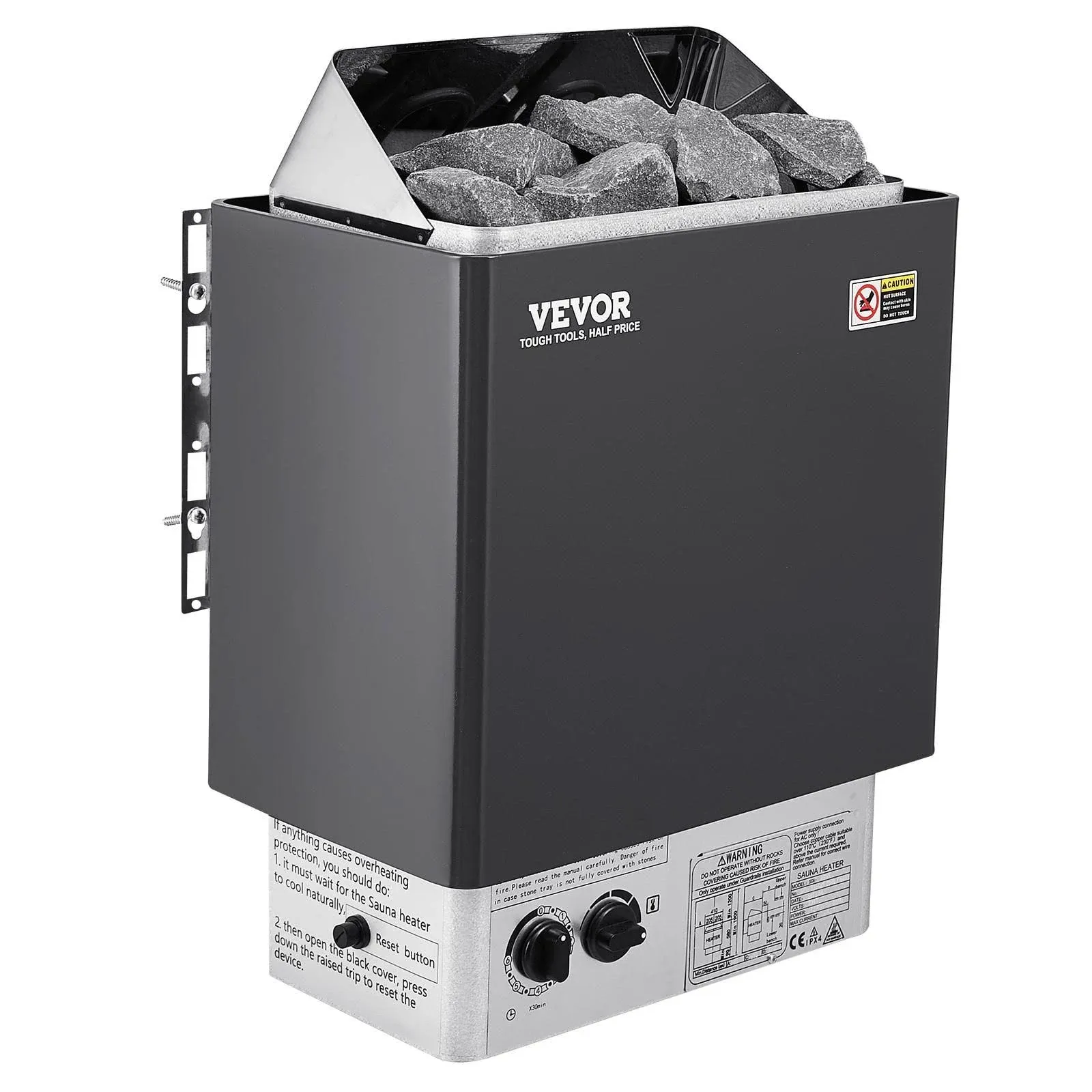 VEVOR 3KW Sauna Heater Stove Wet &amp; Dry with Internal Digital Controller 220V