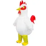 Inflatable Chicken Costume Adult Funny Halloween Costumes Blow up Chicken Cos...